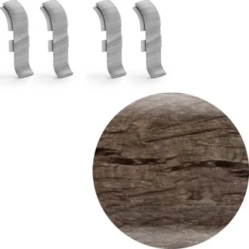 soklová lišta NOVÁK Spojka k soklové liště PVC dub Roak 56x23 4ks NGTFE5