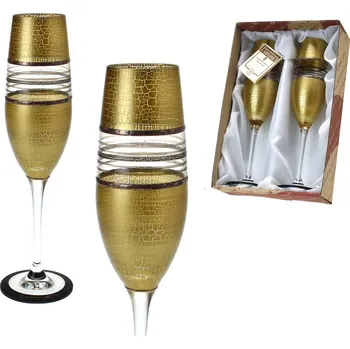 Sklenice Studio Miracle - Vlasta Voborníková Sklenice na sekt 190 ml - AE2107 - sada 2 ks