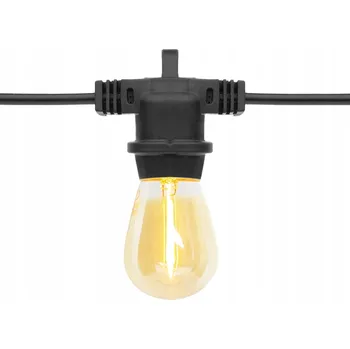 Žárovka LED žárovka E27 náhradní do girlandy, řetězu, TEPLÁ BARVA, plastová