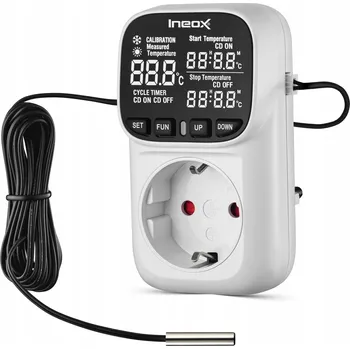 Termostat Elektronický Termostat Regulátor Teploty Programátor Ineox TE-01