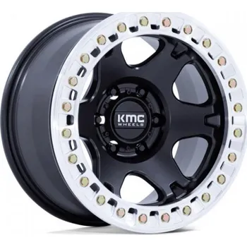 Alu kolo KMC Alu kola KMC KM238 VI BEADLOCK 9x17 5x127 ET-12 Satin Black W/ Machined Ring 71.5