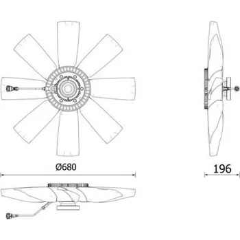 Motor automobilu Spojka, větrák chladiče MAHLE CFC 272 000P