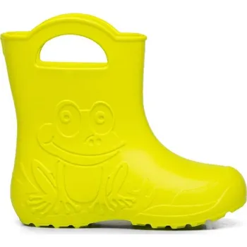 Dívčí holínky Camminare holínky žabka limetkové Velikosti - rozsah: 32-33