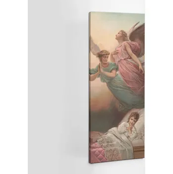 Obraz Výtisk Obraz HD na plátně Dekorace Vertikální obraz Andělé Svatí 50x125 cm