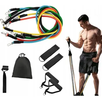 SADA 5 POSILOVACÍCH GUM NA CVIČENÍ FITNESS CROSSFIT