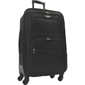 Látkový cestovní kufr na 4 kolečkách 72 l - M989 zelená