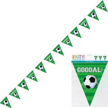 Vlaječková girlanda Fotbal - Goal 365 cm