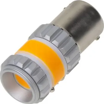 Žárovka LED BAU15s oranžová, COB 360°, 9-60V, 12W