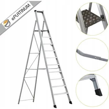 Žebřík Žebřík ePlatinum hliníkový 1 x 10 do 150 kg
