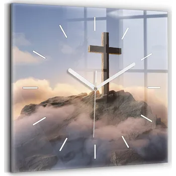 Hodiny Nástěnné hodiny SacroArte, odstíny modré, 30 cm