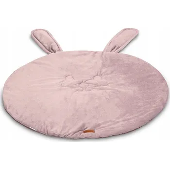 Hrací deka SENSILLO PODLOŽKA NA HRANÍ KRÁLÍK VELVET VŘESOVĚ RŮŽOVÁ