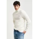 ROLÁK GANT COTTON CABLE TURTLE NECK CREAM