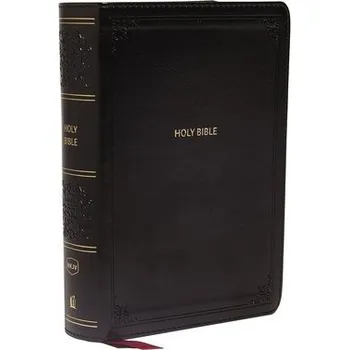 NKJV, End-of-Verse Reference Bible, Compact, Leathersoft, Black, Red Letter, Comfort Print - Nelson, Thomas