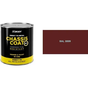 barva na kov HB BODY 410 chassis coat, polomat - barva na kov a střechy 4 v 1 RAL 3009 2,5L