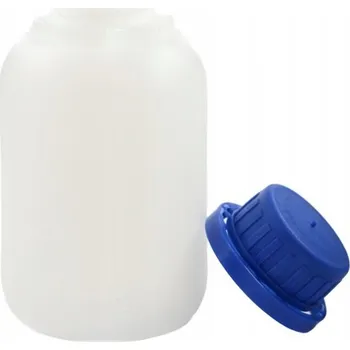 Láhev HDPE láhev 150 ml + uzávěr s plombou, modrý