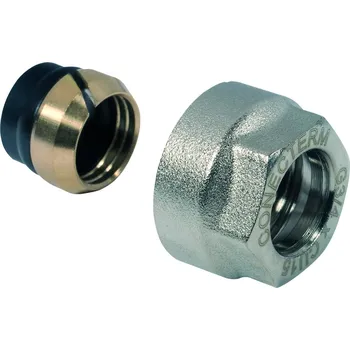 rozdělovač topení Svěrné šroubení na měděné potrubí potrubí Cu15 závit G3/4"EK(Eurokonus)