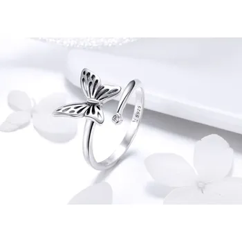 Náušnice B-TOP Prsten BUTTERFLY - stříbro 925