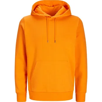 pracovní mikina Jack & Jones Mikina s kapucí Classic Hood, unisex COT423902ao802-vibrant ora M Oranžová vibrant
