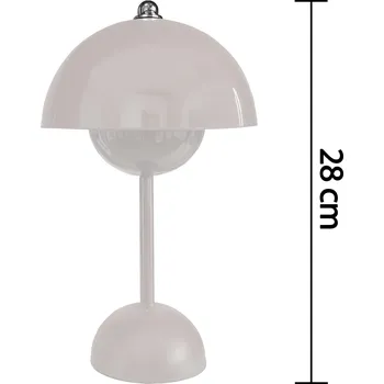 Lampička MEGALU AFP003LC Moderní stolní lampa Luno Barva: Platinová šedá