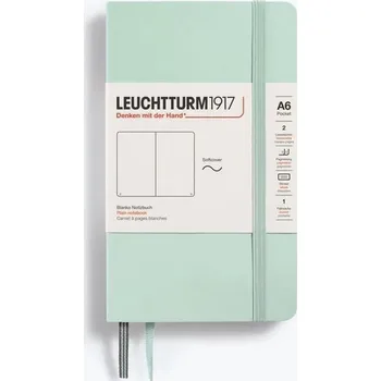 Blok Mint Green, Softcover, Pocket (A6), 123 p., plain