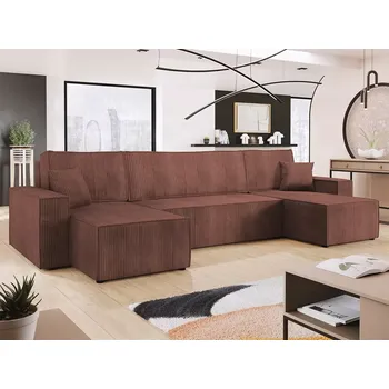 Sedací souprava Rozkládací rohová sedačka PALOMINO U starorůžová