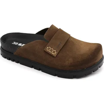 Dámská zdravotní obuv LEON 6001 Dámské korkové pantofle na platformě - Hnědá Velikost: 37