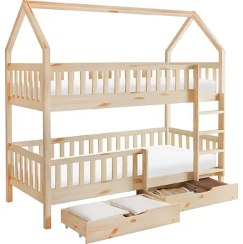 Dětská postel Montesorri patrová postel VENITA TYP2 borovice