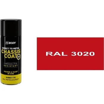 Barva ve spreji HB BODY 410 chassis coat, polomat RAL 3020 sprej 400ml