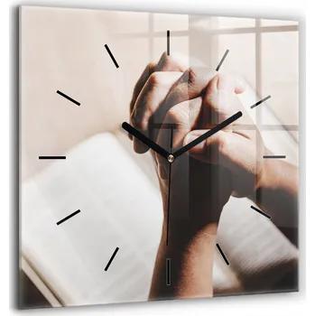 Hodiny Nástěnné hodiny SacroArte béžové 60 cm