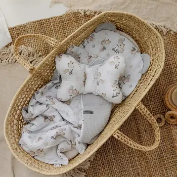 Povlečení Povlečení do kočárku pro Gondoli Sada 3v1 Komplet 100% Bavlna Oplatka Lišky