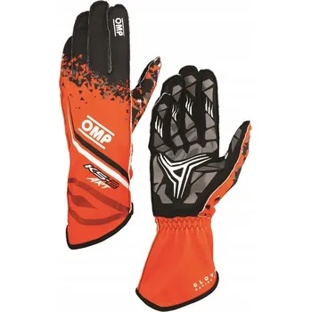 Rukavice Rukavice na motokáry OMP KS-2 ART '25 oranžové, vel XS