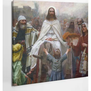Obraz Výtisk HD Canvas Obraz Dekorace Ježíš Kristus Květná neděle 50x50 cm