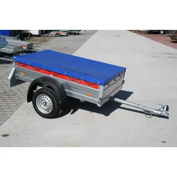Přívěs k motorovému vozidlu MARO Kralovice Jednoosý nebrzděný přívěs MARO Z 01 N1 750 kg 1860x1110 mm, s přetahovací plachtou + POČ