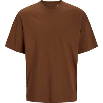 pracovní tričko Jack & Jones Tričko Classic Oversize T, oversize, krátký rukáv, unisex COT423911ao401-cappuccino S Hnědá cappuccino