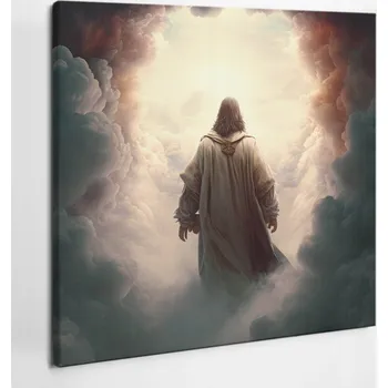 Obraz Dekorace Canvas Plátno jako Dárek Ježíš na nebi v oblacích 50x50 cm