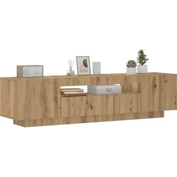 Televizní stolek vidaXL TV skříňka s LED osvětlením 160x35x40 cm [815726] Barva: dub artisan