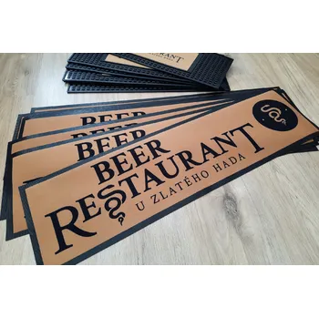 Barová židle M+A Matting Barová podložka premium - vlastná potlač - 894 x 244 mm počet kusov: 500+