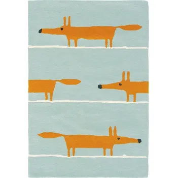 Koberec Vlněný kusový koberec Scion Mr. Fox Aqua 25308 90x150 cm