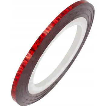 Páska na zdobení nehtů, samolepka L5, červená