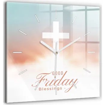 Hodiny Nástěnné hodiny SacroArte bílé 60 cm