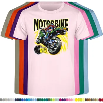 detske-levne-bavlnene-tricko-potisk-motorka-bike Barva: Pink - růžová, velikost: 140