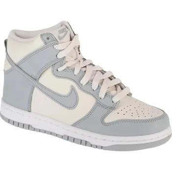 Dámské tenisky Smetanovo-šedé dámské kotníkové tenisky Nike Dunk High Bg DB2179-009 Velikost: 38,5