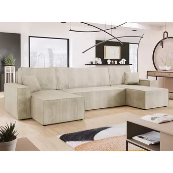 Sedací souprava Rozkládací rohová sedačka PALOMINO U krémová