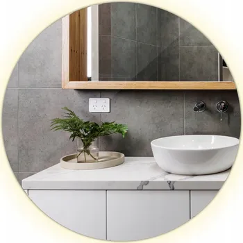 Zrcadlo Zrcadlo LED Kulaté LED Zrcadlo na Líčení Vizáž 50cm