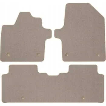 autokoberec Koberce Edecor velurové 3 ks