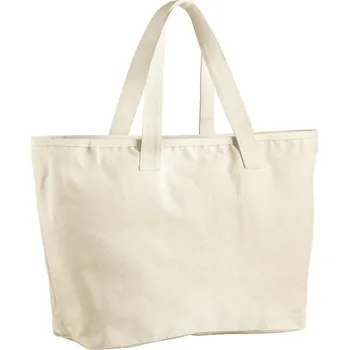 Nákupní taška Westford Mill Velká plátěná taška WM606 Natural 47 x 40 x 17 cm