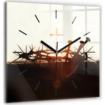 Hodiny Nástěnné hodiny SacroArte béžové 60 cm