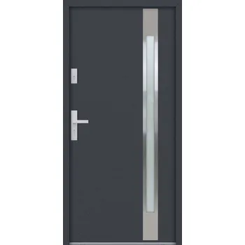 Vchodové dveře Hahn-Türke Vchodové dveře ATU68-M504 Barva: Antracit, Směr otevírání: Pravé, Ven, Celkové rozměry: 1100x2070mm