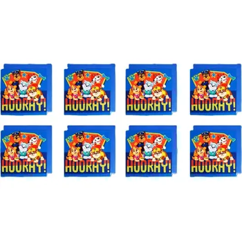 Party dekorace Pozvánky s obálkami 8 kusů 12 x 12 cm Tlapková patrola