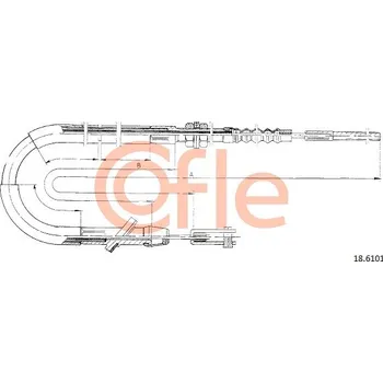 Spojkové lanko COFLE Tažné lanko, ovládání spojky 186101